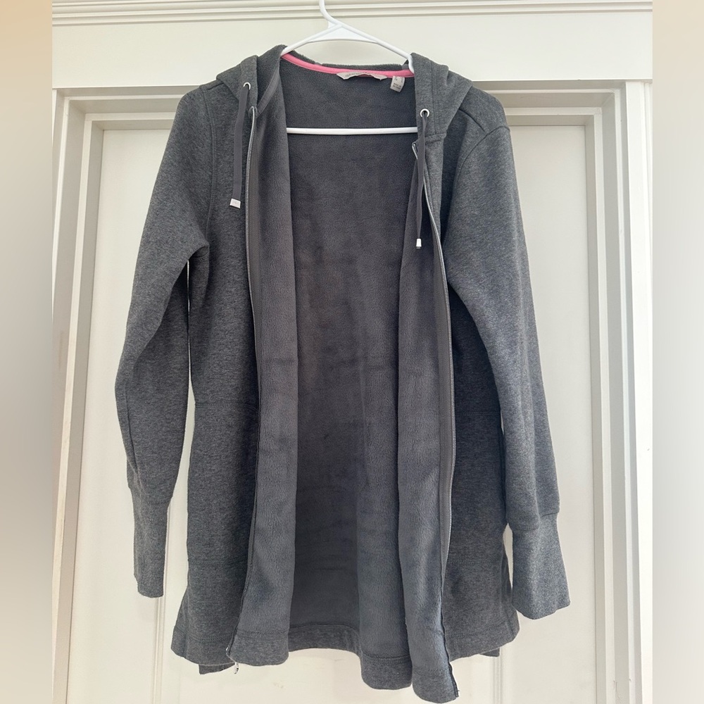 Gray Hooded Zip up
